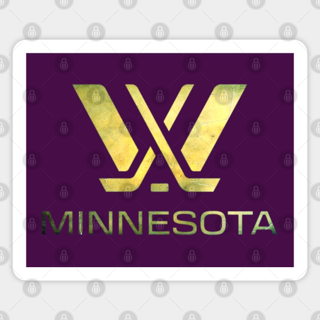 PWHL - Minnesota Distressed Sticker by INLE Designs